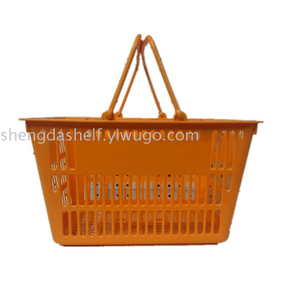 Shopping supermarket basket plastic supermarket basket plastic supermarket basket hand basket