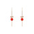 Earrings Elegant High-Grade Generous Earrings Female Ins Style Strawberry Earrings to Make round Face Thin-Looked Tassel Hanging Earrings