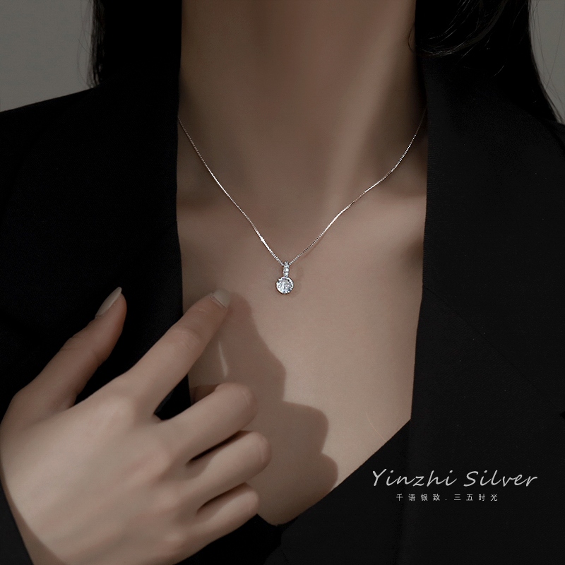 925纯银项链轻奢小众设计感锁骨链女简约气质