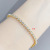 2021 New Single Zircon Bracelet Female Copper Plating Real Gold Bracelet Niche Design Ins Style Ornament Wholesale