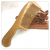 Factory Direct Sales Genuine Natural Log Green Sandalwood Comb Handle Fine Tooth Comb Home Essential