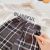 Children's Korean-Style Letter Set 2021 Summer Girls' Fashionable Short Sleeve T-shirt Boys' Plaid Shorts Two-Piece Set Ct022