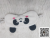Embroidered Panda Cartoon Pattern 2-in-1 Sleeping Eye Mask