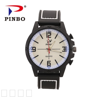 Silicone Band Creative Digital Men's Watch Atmospheric Sewing Line Fashion Student Watch Factory Direct Sales