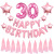 New 30-Year-Old Happy Birthday Aluminum Balloon Package Party Decoration and Layout Supplies Aluminum Foil Balloon