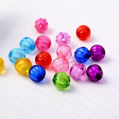 10mm-20mm Pumpkin Glass Bead Czech Scattered Beads DIY Handmade Material Bracelet Hairpin String Beads Accessories Wholesale