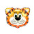 New 20-Inch Animal Head Aluminum Balloon Lion Tiger Deer Cow and Other Animal Head Balloon Wholesale