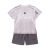 Woven Children's Clothing Boys Summer Suit 2021 New Medium and Large Children's Fashion Brand Sports Two-Piece Set Children's Short-Sleeved Suit