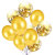 Rose Gold Balloon 12-Inch Magic Balloon Wedding Celebration Decoration Balloon Cross-Border Ins Internet Hot Suit Sequin Balloon