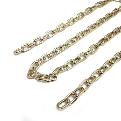 Jiye Hardware Chain Light Gold O-Shaped Chain Luggage Accessories Clothing Various Sizes and Specifications Customization