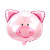 New 20-Inch Animal Head Aluminum Balloon Lion Tiger Deer Cow and Other Animal Head Balloon Wholesale