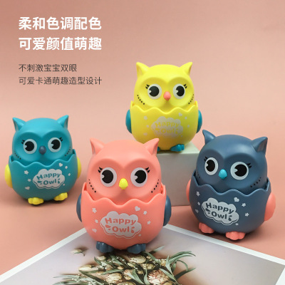 Press Sliding Owl Small Toy Kindergarten Gift Warrior Inertia Children's Toy Stall Wholesale