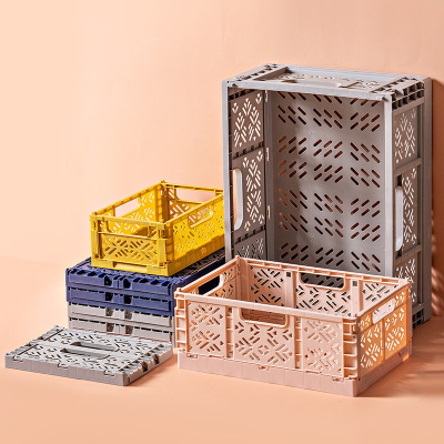 Yimei Cosmetics Toys Storage Basket Creative Folding Basket Storage Basket Desktop Storage Basket Storage Basket Customization