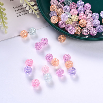 Cross-Border Hot Selling 8mm Jelly Effect Thick Acrylic Beads DIY Handmade Ornament Accessories Wholesale