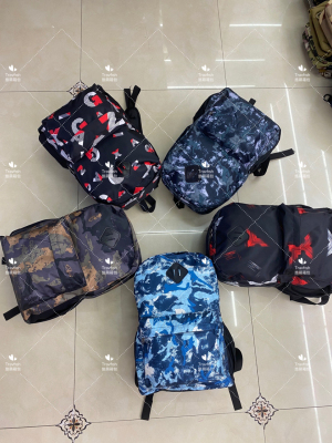 16-Inch Trendy Fashion Backpack Sports Bag Travel Bag Student Schoolbag