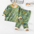 New Fleece-Lined Thickened Children Warm Suit Boys 'And Girls' Autumn Clothes Long Johns for Middle and Big Children Milk Silk Pajamas Winter