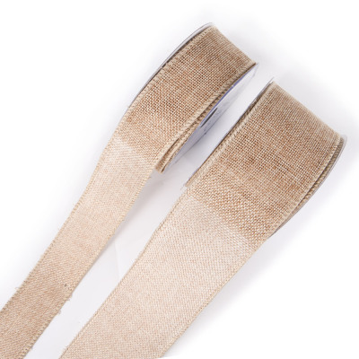 Wholesale Natural High Quality Jute Ribbon Christmas Ribbon Gift Packaging Decoration Materials Customizable Hemp Rope