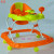 313B Baby Walker with Push Rod Foot Pad with Music Child Baby BB Walking Frames