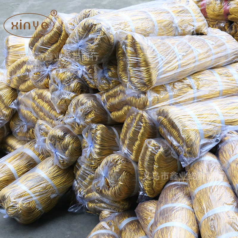 厂家批发 2.0mm皮筋 2.5mm金银丝松紧带 弹力绳 鞋服辅料批发