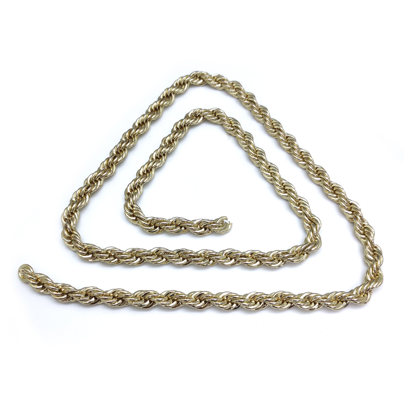 基业五金链条浅金麻花链箱包单肩包肩链各种尺寸规格定制