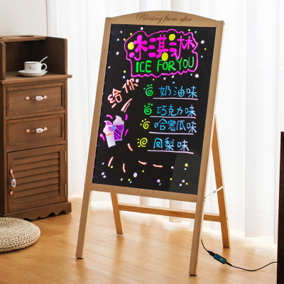 Luminous Characters Door Head Billboard Light Box Signboard Electronic Fluorescent Wrench Writing Small Blackboard Shop