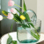 Flower Vase Hydroponic Pots Nordic Creative Basket Vase Big Glass Vase For Home Cristal Decoration Living Room Table Orn