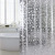 3D Water Cube Translucent Shower Curtain Waterproof Curtain Anti-Adhesive Thickened Mildew-Proof Curtain Bathroom