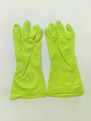 Pu/PVC Household Latex Gloves Washing, Washing, Washing, Cleaning, Household Rubber Gloves Pink Two-Tone Green