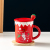 Creative Strawberry Ceramic Cup Milk Tea Drink Student Couple Cup Wholesale Office Mug Custom Logo