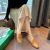 Metal Buckle Closed Toe Half Slippers Women's Outer Wear Fashion Flat Slip-on Lofter Autumn and Winter Internet Celebrity Ins Sandals Women
