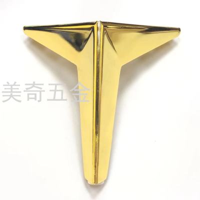 European Entry Lux Furniture Hardware Accessories TV Cabinet and Tea Table Cabinet Rhombus Three-Fork Leg Sof a Feet Table Leg Iron Metal