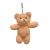 Internet Celebrity Ins Schoolbag Bear Decorative Pendant Cute Plush Doll Keychain Pendant Mini Doll