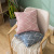 Three-Dimensional Jacquard Cotton and Linen Fabric Wave Pillow Cover Pillow Sofa Office Home Cushion