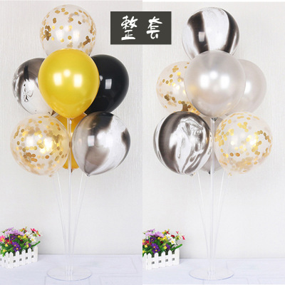 Balloon Column Handle Set Party Decoration Wedding Ceremony Layout Rubber Balloons Transparent Table Drifting Wholesale