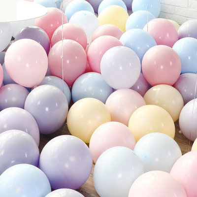 Macaron Color Balloon 10-Inch Thickened Rubber Balloons Holiday Wedding Party Balloon
