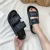 Korean Style Flip-Flops Summer Women's Two-Strap Rubber Slippers Women's Outer Wear Fashion Flat Women's Sandals Thick Bottom