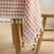 Cross-Border Tablecloth Nordic Instagram Style Plaid Tablecloth Tassel Rectangular Nordic Fresh Cotton and Linen Lace