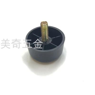 Square Foot Accessories Plastic Square Foot Support Thickened Square round and Square Foot Non-Slip Foot Pad Screw Adjustment