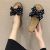 New Bow Slippers Women's Outer Wear Korean Style Women's Shoes Flower Beach Shoes Sandals Female Online Influencer Ins Flat Shoes