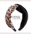 Leopard Bow Headband Female Face Washing Adult Dongdaemun Headband Internet Celebrity Wide Side Simplicity Toothed Non-Slip Hair Band Korean