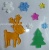 Christmas Series TPR Soft Glue Window Stickers Jelly Paste Glass Paster