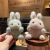 Cute Cartoon Rabbit Plush Pendant Creative Doll Keychain Backpack Pendant Mini Decorative Pendant