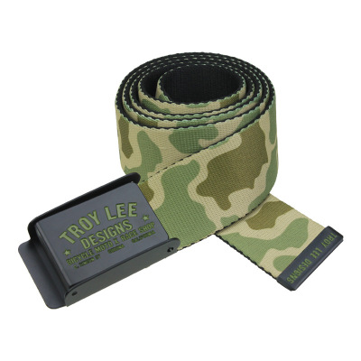 Direct Selling New Outdoor Waist Belt Polyester Woven Belt Camouflage Snap Belt Military Training Pant Belt Customization