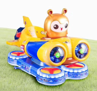 New Laughing Rocking Space Airship Rocking Machine Children's Paradise Commercial Coin-Operated Aircraft Electric Kiddie Ride