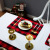 Hot Sale Double Layer Western-Style Placemat Red White Black Plaid Cotton Linen Household Party Insulation Napkin Mat