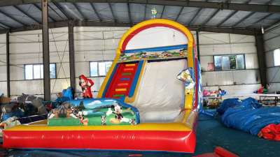 Inflatable Small Slide Customized Small Inflatable Castle Trampoline Slide Children's Play Castle Naughty Castle Trampoline