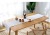 Simple Modern White Plaid Table Runner Cotton and Linen Small Fresh Tassel Strip Coffee Table TV Cabinet Decorative Cloth