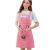 Korean Fashion Kitchen Waterproof Chef Apron Home Cleaning Oil-Proof Work Clothes Cute Bear Apron