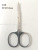 Stainless Steel 2.0 Mirror Sanding Nose Hair Repair Small Scissors Beauty Tools Eyebrow Trimmer Customizable
