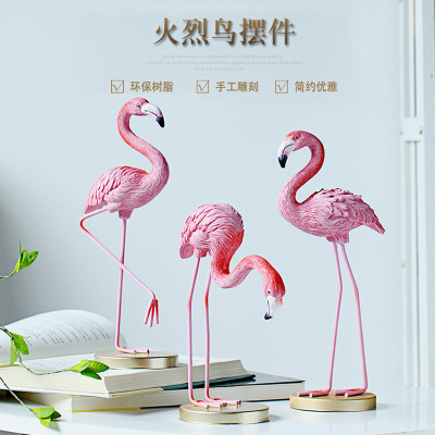 Flamingo Ornament Nordic Decorations Living Room Wine Cabinet TV Cabinet Decoration Wedding Gift Gift for Bestie